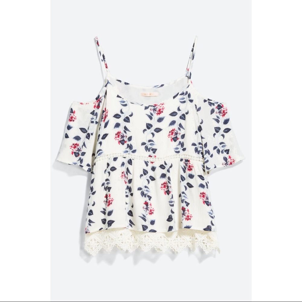 Skies are Blue Cold Shoulder Top